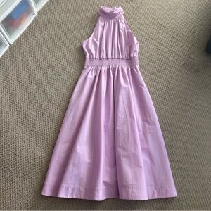 Veronica Beard Lilac Halter-Style midi Dress